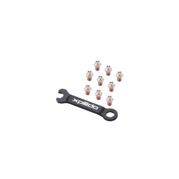Xpedo Pedal pins 50 pcs. with 1 wrench silver