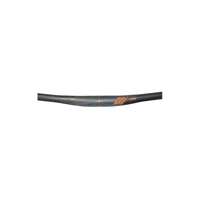 Manillar KTM Prime Carbon Flat Bar 9º Naranja y Negro