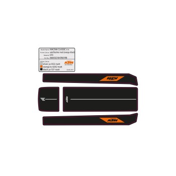 Pegatina batería KTM Macina Classic 8 A4 black/white/orange