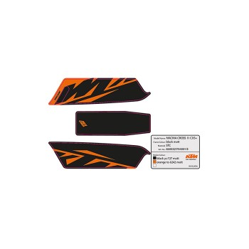Pegatina batería KTM Macina Cross 11 CX5+ black/orange