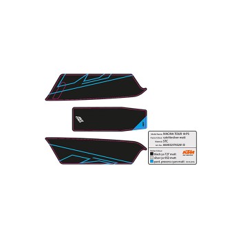 Pegatina batería KTM Macina Tour 10 P5 black/blue