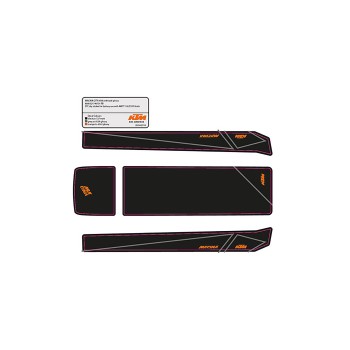 Pegatina batería KTM Macina City 8 A4 black/orange