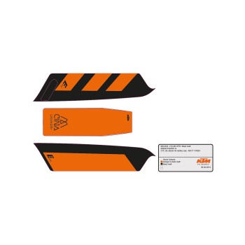 Pegatina batería KTM Macina Lycan GPS+ black/orange