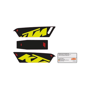Pegatina batería KTM Force 29 10 CX4 black/yellow/red