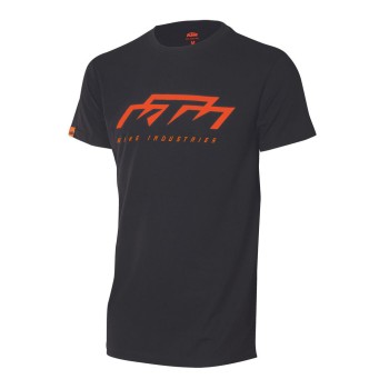 Camiseta casual ciclismo KTM Factory Team BI Negra - Logo naranja